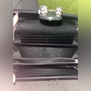 Black and Ivory Denim Gucci Purse